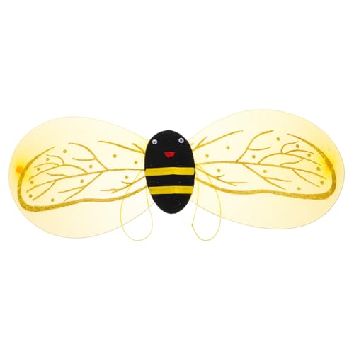 Warmhm Bienenflügel Kostüm für Leicht und Vielseitig für Verschiedene Altersgruppen für Schulaufführungen und Festlichkeiten Eyecatching Design für Auftritte und Events von Warmhm