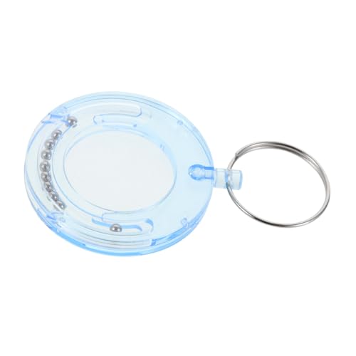Warmhm Box Münzhalter Schlüsselanhänger Runder Schlüsselanhänger Tokenhalter Schlüsselanhänger Fotohalter Durchsichtiger Schlüsselanhänger Gedenkmünzenhalter Etui Schlüsselanhänger von Warmhm