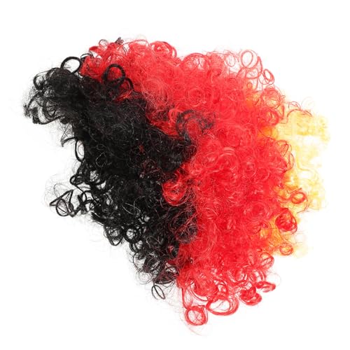 Warmhm Bunte Afro Perücke Clown Kostüm Partyperücke Langlebig Leicht Cosplay für Karneval Fasching Halloween Verkleidung Zubehör von Warmhm