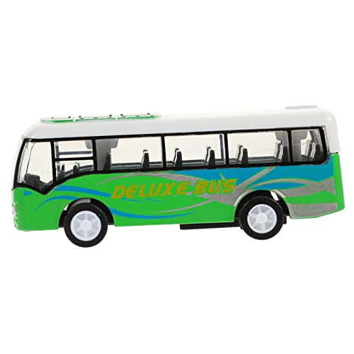 Warmhm Busmodell zurückziehen Bus spielzeugbus Modellbus Auto Set puppenwagen Lernen simulierter Bus Trägheitsauto Busspielzeug für Legierung Green von Warmhm