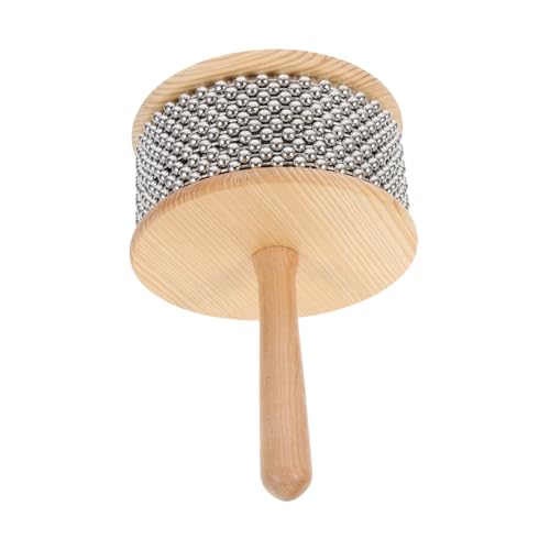 Warmhm Cabasa Percussion Instrument mit Holzgriff Kreatives Musikspielzeug für Jungen Frühen von Kreativität und Koordination für Musikalische Entwicklung von Kleinkindern von Warmhm