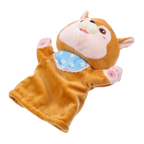 Warmhm Cartoon Tier Handpuppe aus Plüsch für Interaktive Geschichtenerzähler Handpuppe Niedliches Design Bequem und Waschbar für Rollenspiele und Erzählungen von Warmhm