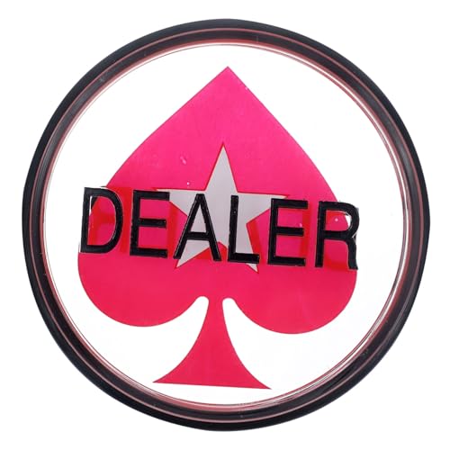 Warmhm Dealer Chip Poker Spiel Zubehör Großer Acryl Dealer Button für Pokerspiele für Pokerabende Einfach zu Transportieren Langlebig und Praktisch Warmhm Dealer Chip Poker Spiel Zubehör Großer Acryl Dealer Button für Pokerspiele für Pokerabende Einfach zu Transportieren Langlebig und Praktisch von Warmhm