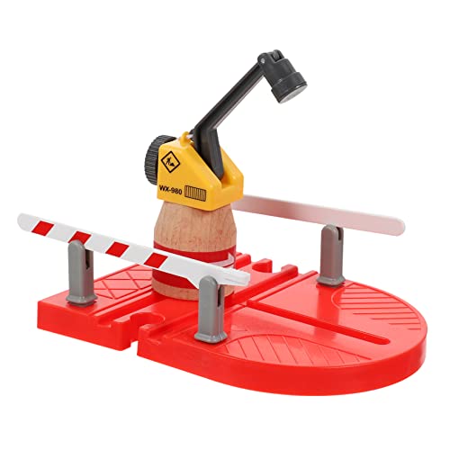 Warmhm Kranmodell Spielzeug für Kinder Dekoratives Eisenbahnkran Spielzeug aus Kunststoff 1 Stück für Modelleisenbahnlandschaften Fördert Kreativität und Praktische Fähigkeiten von Warmhm