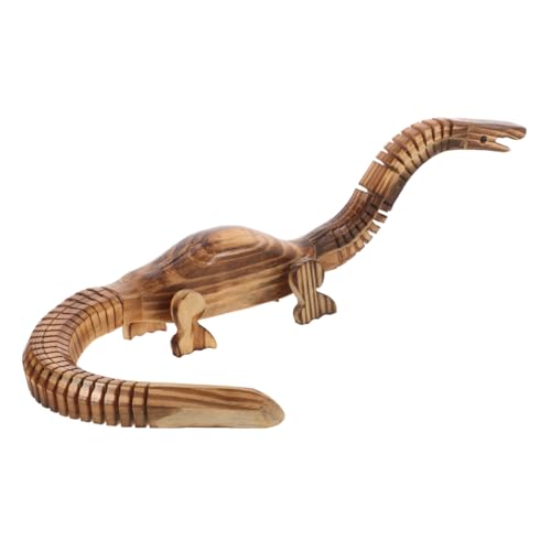 Warmhm Dinosaurier-Handwerk Dinosaurier Figuren Holz Dinosaurier Dinosaurier Modell Dinosaurier-Modell Holzskulptur Miniatur-Dinosaurier hölzern Light Brown von Warmhm
