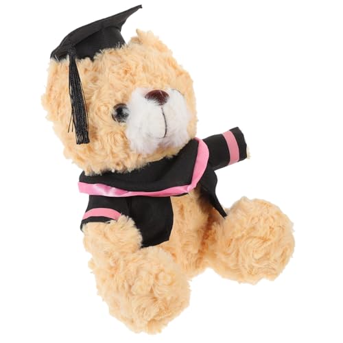 Warmhm Dr. Bärenpuppe Cartoon-bär-Puppe Cartoon-plüschbär Kleine Bärenpuppe Plüsch-abschlussbärenpuppe Plüschbär Graduierung Plüsch Bärenpuppe Pp Baumwolle von Warmhm