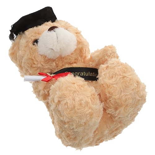 Warmhm Dr. Bärenpuppe für kinderspielzeug spielzeuge Plüschspielzeug bidoof Plush Soft Toy Abschluss Plüschbär Abschluss Stoffbär Bär Plüsch PP Baumwolle von Warmhm