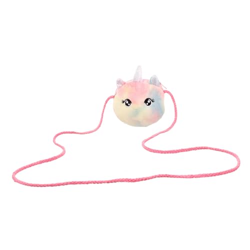 Warmhm Einhorn Plüsch Umhängetasche für Mädchen Niedliche Schultertasche mit Verstellbarem Gurt Cartoon Design für Verschiedene Anlässe von Warmhm