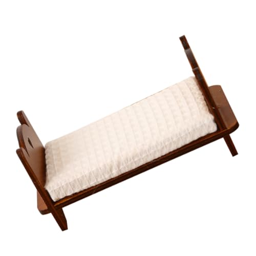 Warmhm Einzelbett Modell Puppenhaus Krippe Miniatur Bett Pretend Puppenhaus Bett Winzigen Bett Holz Warmhm Einzelbett Modell Puppenhaus Krippe Miniatur Bett Pretend Puppenhaus Bett Winzigen Bett Holz von Warmhm