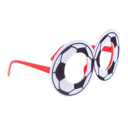 Warmhm Europapokal Fußballbrille Leichtes Komfortables Partyzubehör für Fans Distinctive Fußball Design für Fußballpartys und Stadion Feiern von Warmhm