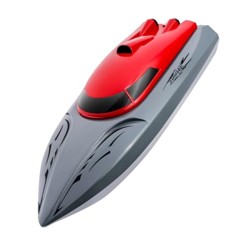 Warmhm Fernbedienungsboot Elektrisches Rennboot Hochgeschwindigkeits Rc Boot Für Aufladbares Spielzeugboot Für Pool Und Garten Einzelakku Version von Warmhm