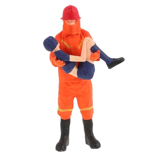 Warmhm Feuerwehrpuppe Kostüm Feuerwehrauto Cupcake Topper Dekorationen Für Feuerwehrautos Müllwagen Partygeschenke Für Feuerwehrautos Feuerwehr Tortendekoration Harz von Warmhm