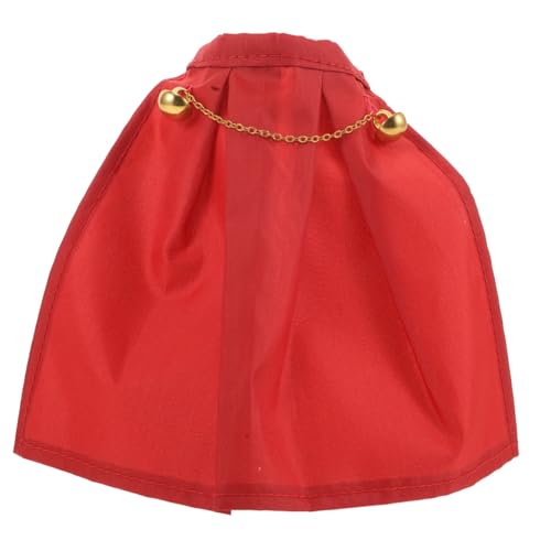 Warmhm Figur Umhang Puppen Zubehör Spielfigur Dekotuch Rot von Warmhm