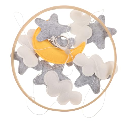 Warmhm Filz Verzierungen babybett Mobile für Babys Filz Tiere Kinderzimmer Mobile mit Tierfiguren deko Bett Handgefertigtes Wolken- -Mobile Babyautospielzeug Stoff Grey Warmhm Filz Verzierungen babybett Mobile für Babys Filz Tiere Kinderzimmer Mobile mit Tierfiguren deko Bett Handgefertigtes Wolken- -Mobile Babyautospielzeug Stoff Grey von Warmhm
