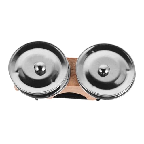 Warmhm Tamburin-Jingle-handschlaginstrument Für Jungen Und Mädchen Erwachsene Metalltrommel Beckenglocken Für Party-musikunterricht von Warmhm