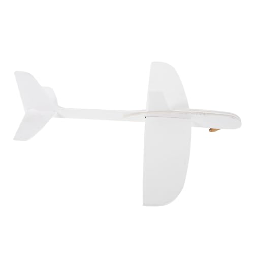 Warmhm Flugzeug-flugspielzeug, Weißes, Leeres Schaumstoffflugzeug, DIY-bemalbares Schaumstoff-Segelflugzeug, Wurfschaumflugzeug-Spielzeug von Warmhm
