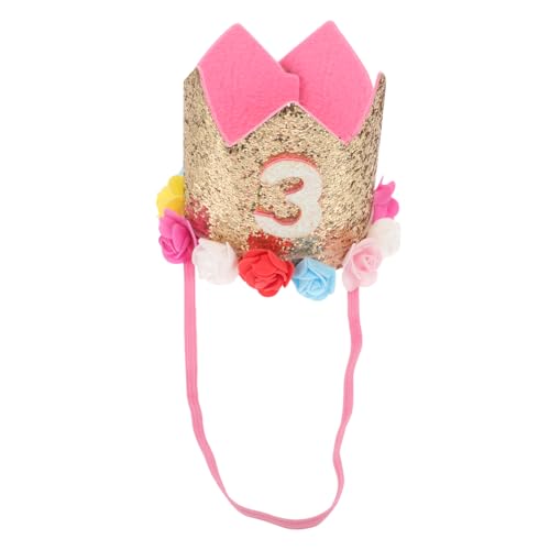 Warmhm Krone - Partykronenhut - Kindergeburtstagshut - Geburtstagskrone - Silberner Hut Mit Blumendesign Warmhm Krone - Partykronenhut - Kindergeburtstagshut - Geburtstagskrone - Silberner Hut Mit Blumendesign von Warmhm