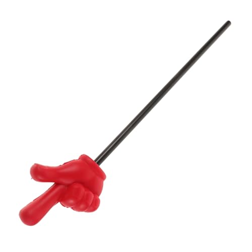 Warmhm Gestenstift Fingerzeiger Mehrzweck Handzeiger Klassenzimmerzubehör Lehrer Whiteboard Stiftzeiger Zum Unterrichten Lesen Lehrzeiger Fingerstift Stylus Roter Kunststoff von Warmhm