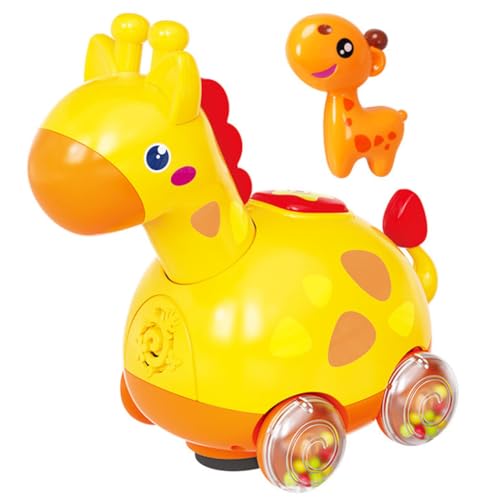 Warmhm Giraffe Krabbelspielzeug für Junge Mädchen Drehbare Niedliches Tierdesign Motorik und Krabbelentwicklung Sicheres und Langlebiges Material für Kleinkinder Warmhm Giraffe Krabbelspielzeug für Junge Mädchen Drehbare Niedliches Tierdesign Motorik und Krabbelentwicklung Sicheres und Langlebiges Material für Kleinkinder von Warmhm