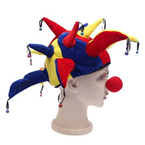 Warmhm Glocken Clown Hut Mit Nase Kostümzubehör Für Karneval Fasching Und Cosplay Lustige Bühnen Performance Mütze Für Partys Und Festivals Bunte Kopfbedeckung Warmhm Glocken Clown Hut Mit Nase Kostümzubehör Für Karneval Fasching Und Cosplay Lustige Bühnen Performance Mütze Für Partys Und Festivals Bunte Kopfbedeckung von Warmhm
