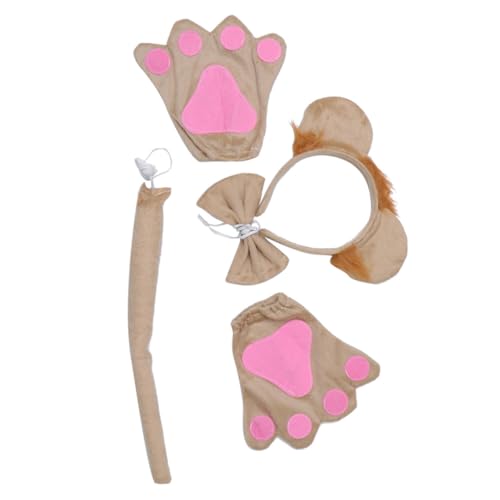 Warmhm Haarreif mit Schleife und Niedlicher Tierohren Haarschmuck für Damen und Mädchen Dekoratives Cosplay Stirnband Geeignet für Karneval Party und Bühnenauftritte von Warmhm