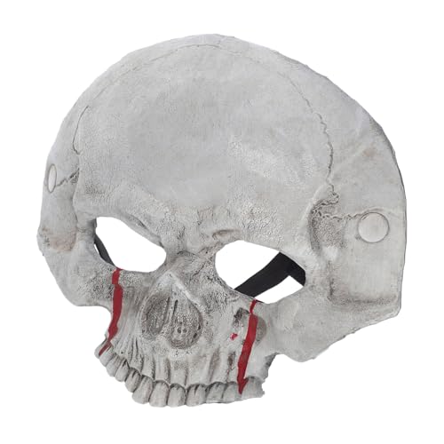 Warmhm Halbmaske Schädel Schaumstoff Halloween Horror Maske mit Realistischem Skelettdesign für Karneval Cosplay Partys Leichte Ergonomische für Ganztägigen Komfort Warmhm Halbmaske Schädel Schaumstoff Halloween Horror Maske mit Realistischem Skelettdesign für Karneval Cosplay Partys Leichte Ergonomische für Ganztägigen Komfort von Warmhm
