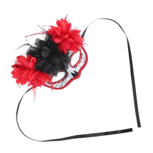 Warmhm Halloween Cosplay Maske Delikates Blumendesign Maske für Karneval Party Kostüm Unisex Ghost Festival Masquerade Zubehör von Warmhm