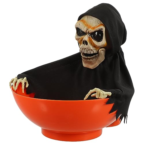 Warmhm Halloween Deko mit Licht Animierte Skelett Süßigkeitenschale mit Bewegungsaktiviertem Sound Halloween Party Dekoration für Drinnen und Draußen Elektrisches Candy Dish für Warmhm Halloween Deko mit Licht Animierte Skelett Süßigkeitenschale mit Bewegungsaktiviertem Sound Halloween Party Dekoration für Drinnen und Draußen Elektrisches Candy Dish für von Warmhm