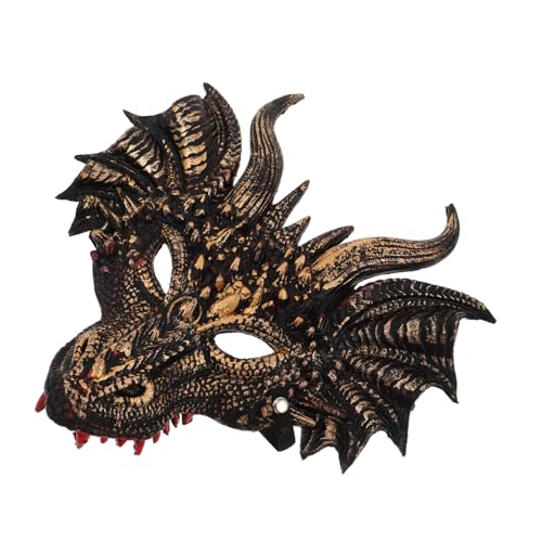 Warmhm Halloween Dragon Mask aus Leichtem PU Ergonomisch Vollständige Gesichtsabdeckung für Erwachsene für Halloween Cosplay Maskenball und Bühnenauftritte Warmhm Halloween Dragon Mask aus Leichtem PU Ergonomisch Vollständige Gesichtsabdeckung für Erwachsene für Halloween Cosplay Maskenball und Bühnenauftritte von Warmhm