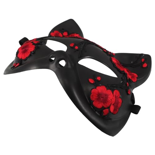 Warmhm Halloween Fox Maske Halbgesicht Kunststoff Leichte Katzen und Wolfsmotiv Masquerade Maske für Erwachsene Komfortabel für Karneval Cosplay Themenparty und Halloween Feier Warmhm Halloween Fox Maske Halbgesicht Kunststoff Leichte Katzen und Wolfsmotiv Masquerade Maske für Erwachsene Komfortabel für Karneval Cosplay Themenparty und Halloween Feier von Warmhm