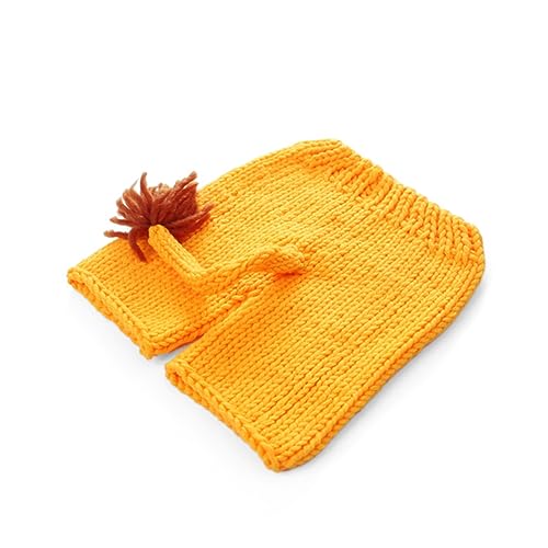 Warmhm Handgestrickte Mütze Löwenkostüm Orange Weiches Elastisches Neugeborenen Fotoshooting Outfit Hautfreundlich Dehnbar für Babygeschenke und Festliche Anlässe Warmhm Handgestrickte Mütze Löwenkostüm Orange Weiches Elastisches Neugeborenen Fotoshooting Outfit Hautfreundlich Dehnbar für Babygeschenke und Festliche Anlässe von Warmhm