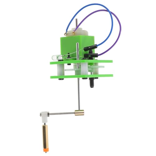 Warmhm Handkreibergeneratorspielzeug Science Experiment Kit Kinderspiele Handgeneratorspielzeug Material für wissenschaftliche Experimente Bildungsspielzeug Metall Green von Warmhm