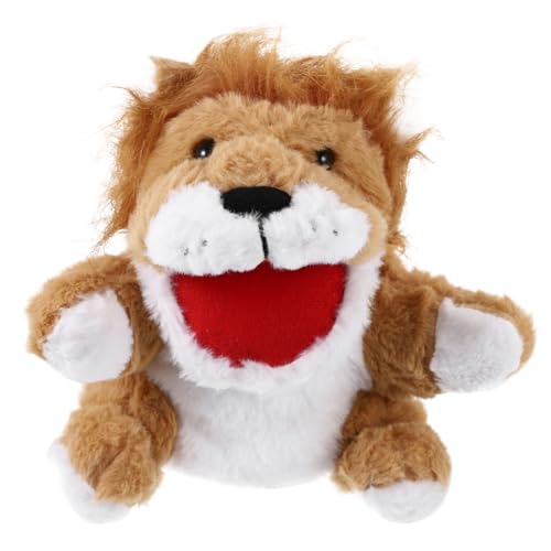 Warmhm Handpuppe Beweglicher Mund Plüsch Tier Handpuppe für Interaktives Geschichtenerzählen Kuscheliges Feinmotorik und Hand Auge Koordination von Warmhm