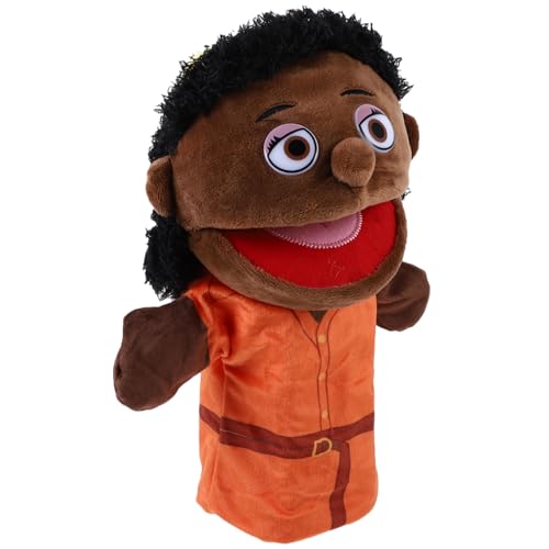 Warmhm Handpuppe Mama Plüsch Cartoon Figur für Rollenspiele Interaktives Puppenspielzeug für Familien Fördert Motorik und Kreativität für Geschichten und Partys von Warmhm