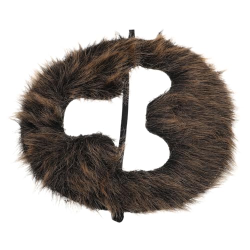 Warmhm Herrenbart-verkleidung Lustiger Halloween-bart Falscher Vollgesichtsbart Cosplay Gefälschter Bart Bärte Für Kostüme Falsche Schnurrbärte Falscher Schnurrbart Plüschtuch Brown von Warmhm
