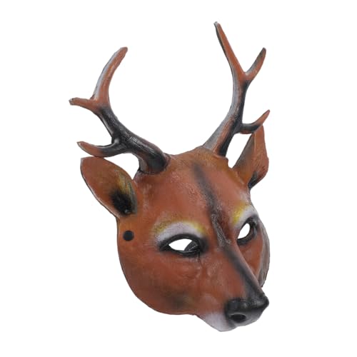 Warmhm Hirsch Design Maske Für Halloween Und Weihnachten Dekorative Party Cosplay Maske Aus PU Für Aufführungen Und Festliche Veranstaltungen Einzigartiges Accessoire Warmhm Hirsch Design Maske Für Halloween Und Weihnachten Dekorative Party Cosplay Maske Aus PU Für Aufführungen Und Festliche Veranstaltungen Einzigartiges Accessoire von Warmhm
