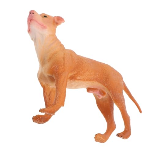 Warmhm Hirschhundemodellspielzeug lebensechtes Simulationstiermodell Simulationswelpenmodell Hundeskulptur gefälschtes Tiermodell kleine Hundefiguren gefälschtes Hundespielzeug Plastik von Warmhm