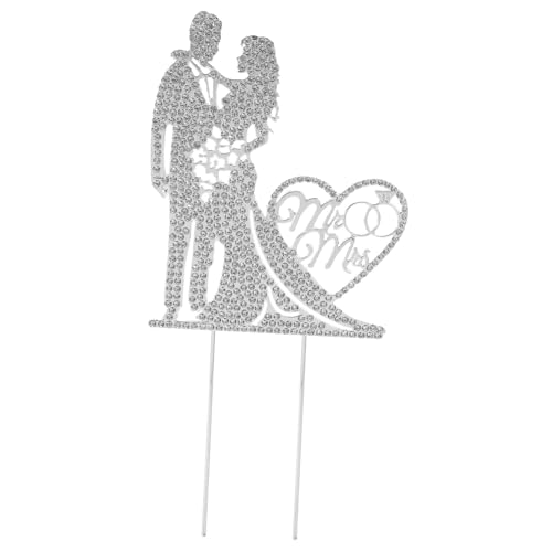 Warmhm Hochzeit Tortenstecker aus Romantische Cake Topper Dekoration für Stilvoller Kuchenaufsatz für Unvergessliche Feiern von Warmhm