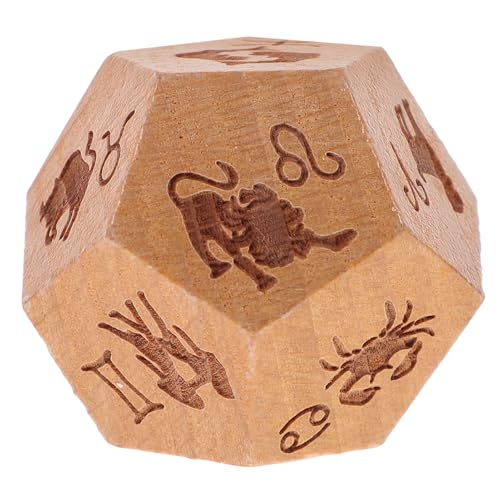 Warmhm Holz Polyhedral für Tarot und Divination Seitige Astrological für Tischspiele und Partys Tragbar und Langlebig für Spieleliebhaber Warmhm Holz Polyhedral für Tarot und Divination Seitige Astrological für Tischspiele und Partys Tragbar und Langlebig für Spieleliebhaber von Warmhm