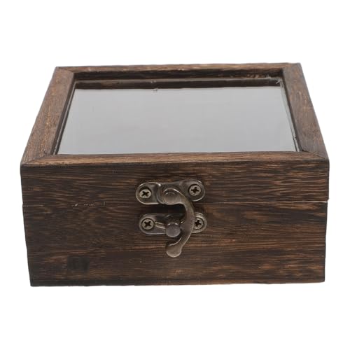 Warmhm Holzbox für Insektenproben mit Klappdeckel Stilvolle Ausstellungsbox für Schmetterlingssammlung und Getrocknete Blumen zur Dekorativen Aufbewahrung und Präsentation von Warmhm
