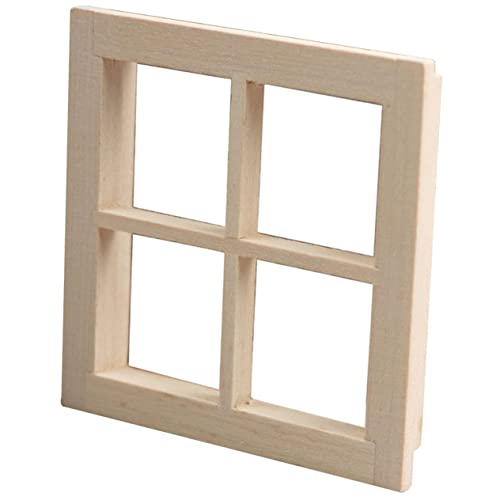 Warmhm Holzfenster Und Deko Zubehör Für Kreative Miniaturgestaltung Für DIY Puppenhaus Und Spielzeugdekoration Und Miniaturfans von Warmhm