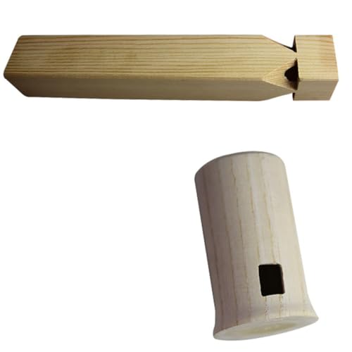 Warmhm Holzflöte für Lustiges Musikspielzeug Bildungsinstrument Lungenkapazität Sicheres und Glattes Design für Geburtstage und Feiertage Zufällige Farben von Warmhm