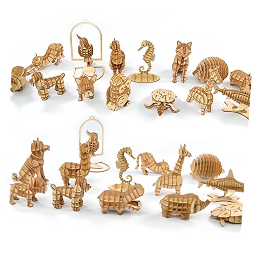 Warmhm Holzpuzzles für Puzzles aus Holz 3D-Puzzles für Holzpuzzle für Jungen Bambus von Warmhm