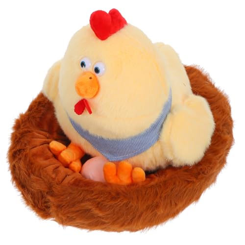 Warmhm Interaktives Huhn Stofftier Plüschtier Nestlegendes Bauernhoftier Spielzeug Für Kindergeburtstag von Warmhm
