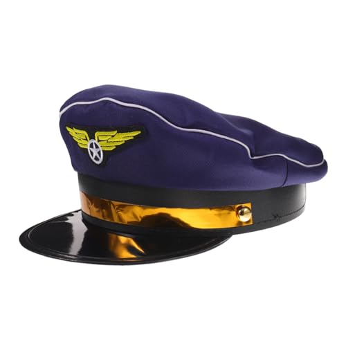 Warmhm Flugbegleiterhut Stewardess Mütze Cosplay Zubehör für Damen und Herren Eleganter Hut für Kostümpartys Stilvolles Design für Halloween und Verkleidungen Warmhm Flugbegleiterhut Stewardess Mütze Cosplay Zubehör für Damen und Herren Eleganter Hut für Kostümpartys Stilvolles Design für Halloween und Verkleidungen von Warmhm