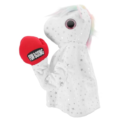 Warmhm Interaktives Handpuppen Plüsch Einhorn mit Geräuschfunktion Eltern Interaktion Erzählerisches Puppenspielzeug für Fördert und Spaß Beim von Warmhm