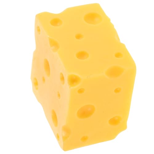 Warmhm Käsemodell Fotosimulation Simuliertes Material Laib Küche Lebensmittel Käsedekorationen Gefälschter Käse Wurstbretter Zubehör Mini Käse Harz Gelb von Warmhm