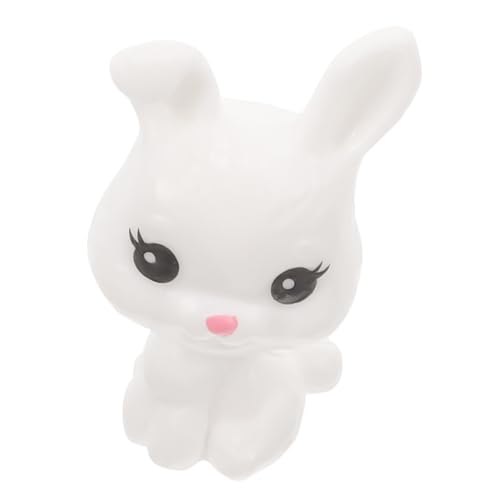 Warmhm Kaninchen Hasen kaninchenspielzeuge dekorfiguren kuscheltiere für Kaninchen Häschen Miniaturen Miniaturkaninchen Gartenverzierung Kleiner Hase Plastik von Warmhm
