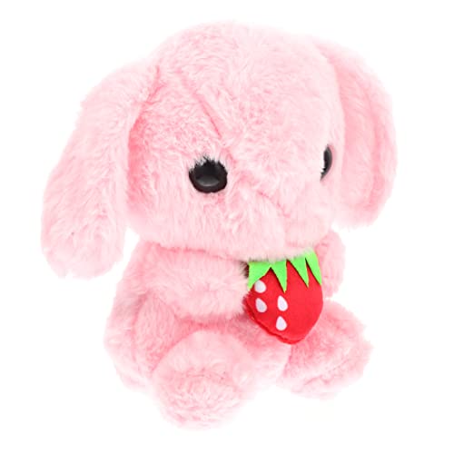 Warmhm Kaninchen Mit Hängeohren Dekorativer Ausgestopfter Hase Karikatur Gefülltes Kaninchen Dekorativer Stoffhase Stoffhasen Jahr des Hasenspielzeugs Kindergeschenke Plüsch Rosa von Warmhm