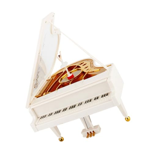 Warmhm Kasten Musikbox Geformt Ballerina Miniatur Ballett Gold Retro Figuren Tisch Empfindlich Elegant Mädchen Haushalt Drehen Klein Ornament Musical Klassisch Desktop Metall von Warmhm